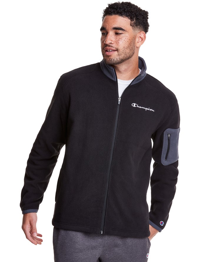 Champion Polar Fleece Full Zip Jas Heren - Zwart - Belgie 1405TGFDM